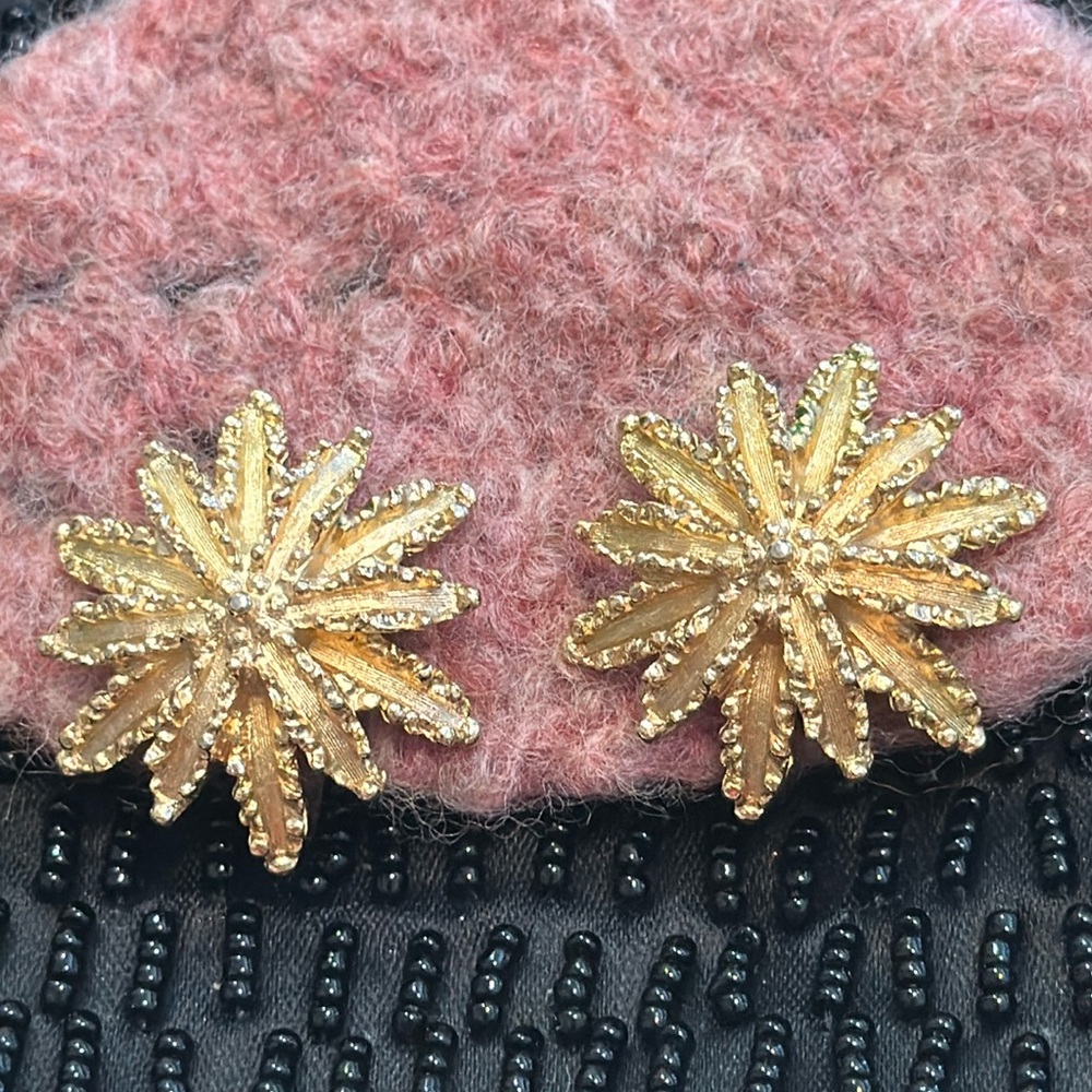 Avon Starburst clip earrings from the 1972 Collection - 1”